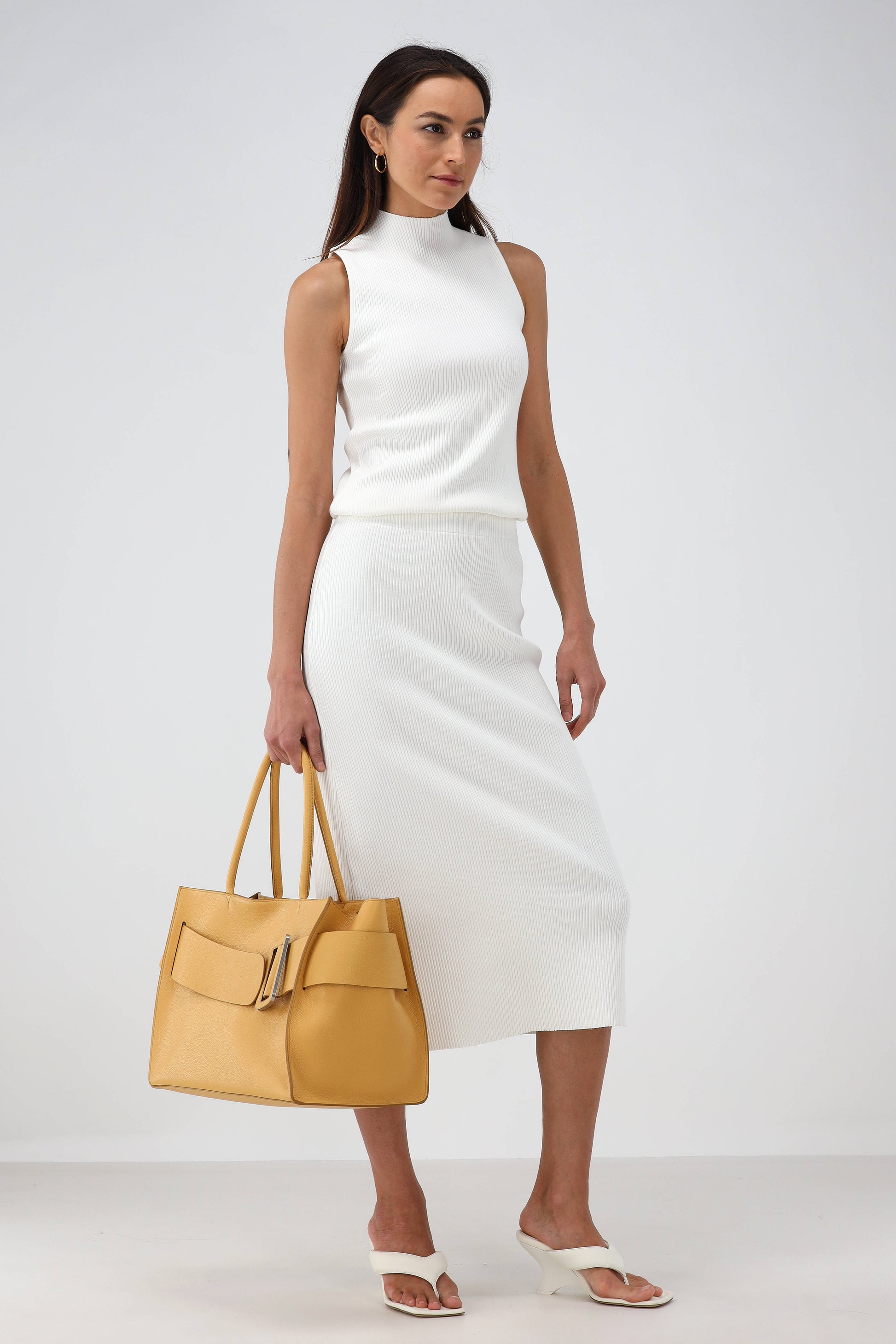 Rock Ribbed Midi in Off-WhiteVince - Anita Hass