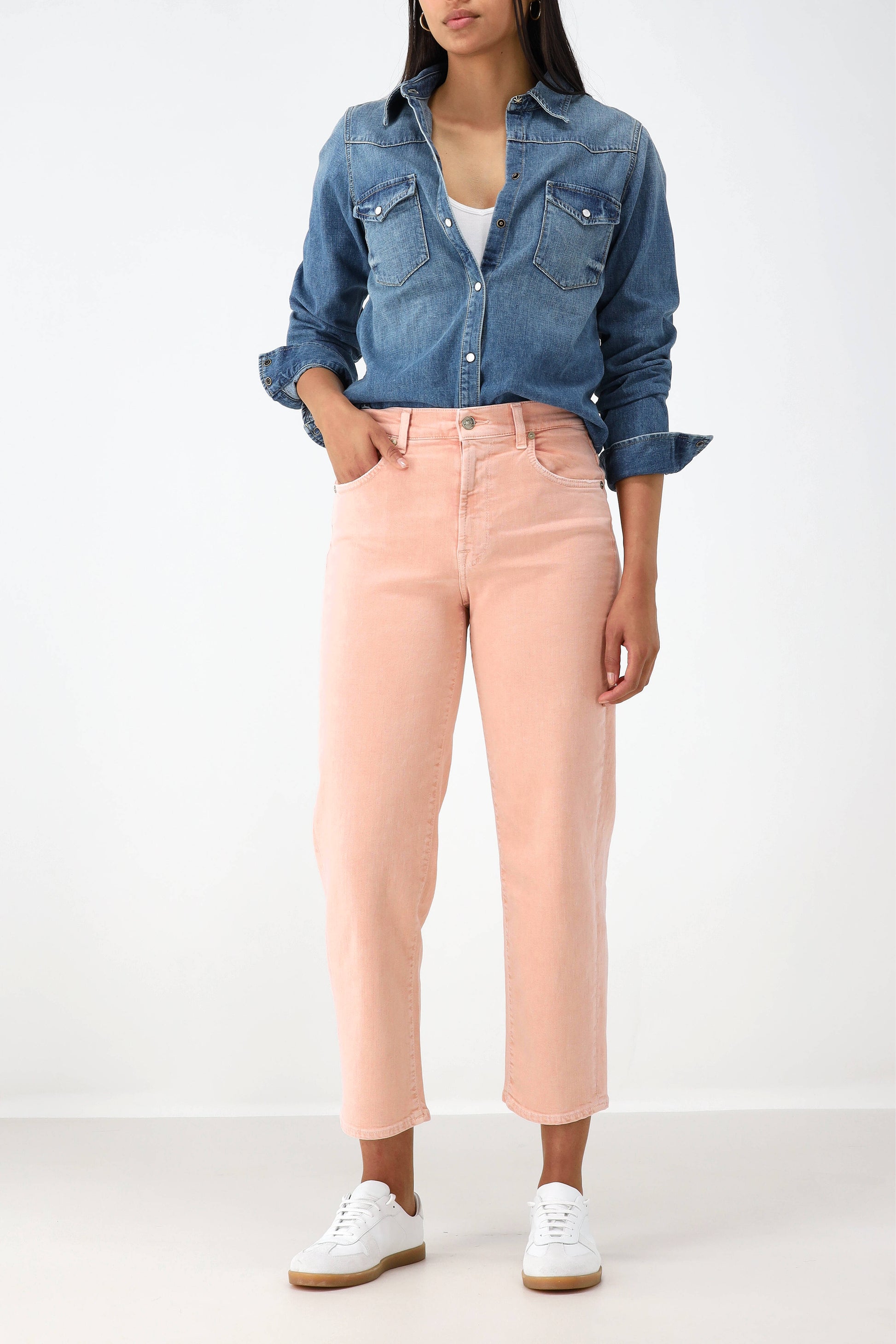 Jeans The Modern Straight in Orange7 For All Mankind - Anita Hass