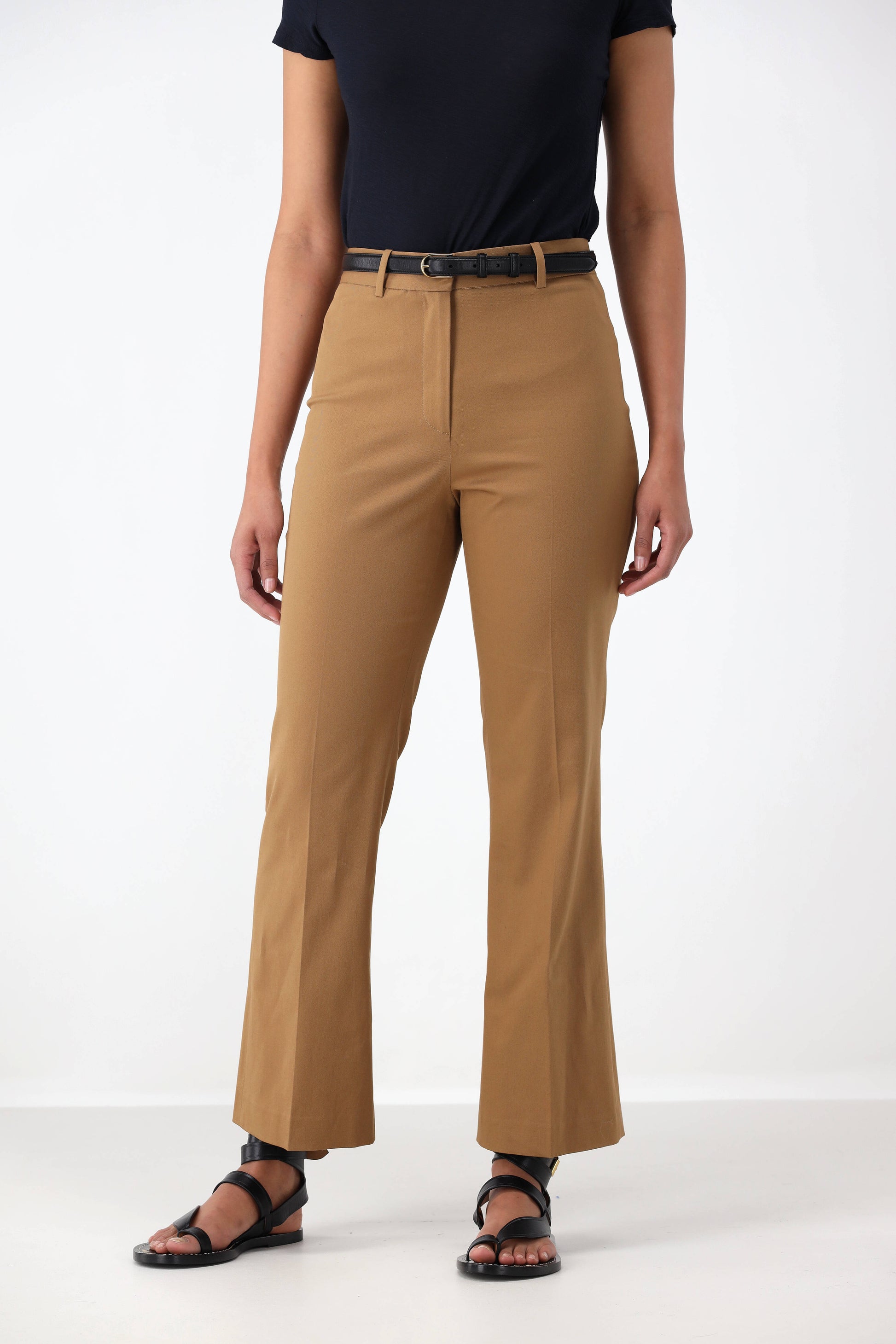 Pants Cropped Corette in Whiskey –