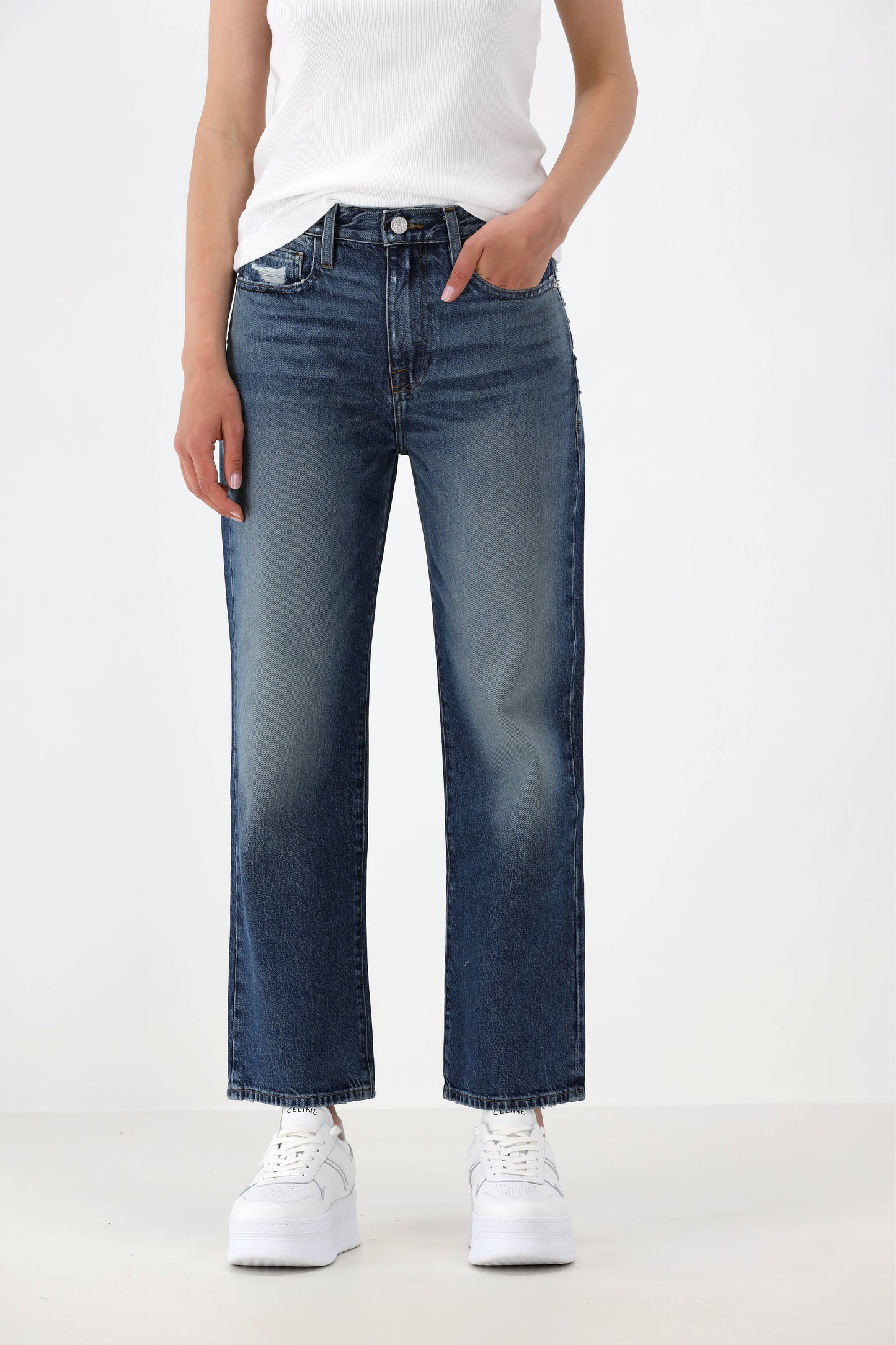 Jeans Le Jane Crop in NorthvilleFrame - Anita Hass