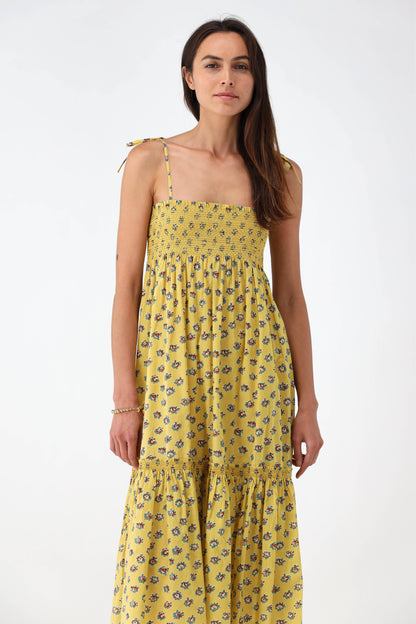 Kleid mit Print in Gelb GardenTory Burch - Anita Hass