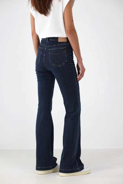 Jeans mit Bootcut in Shady CobaltSee by Chloé - Anita Hass