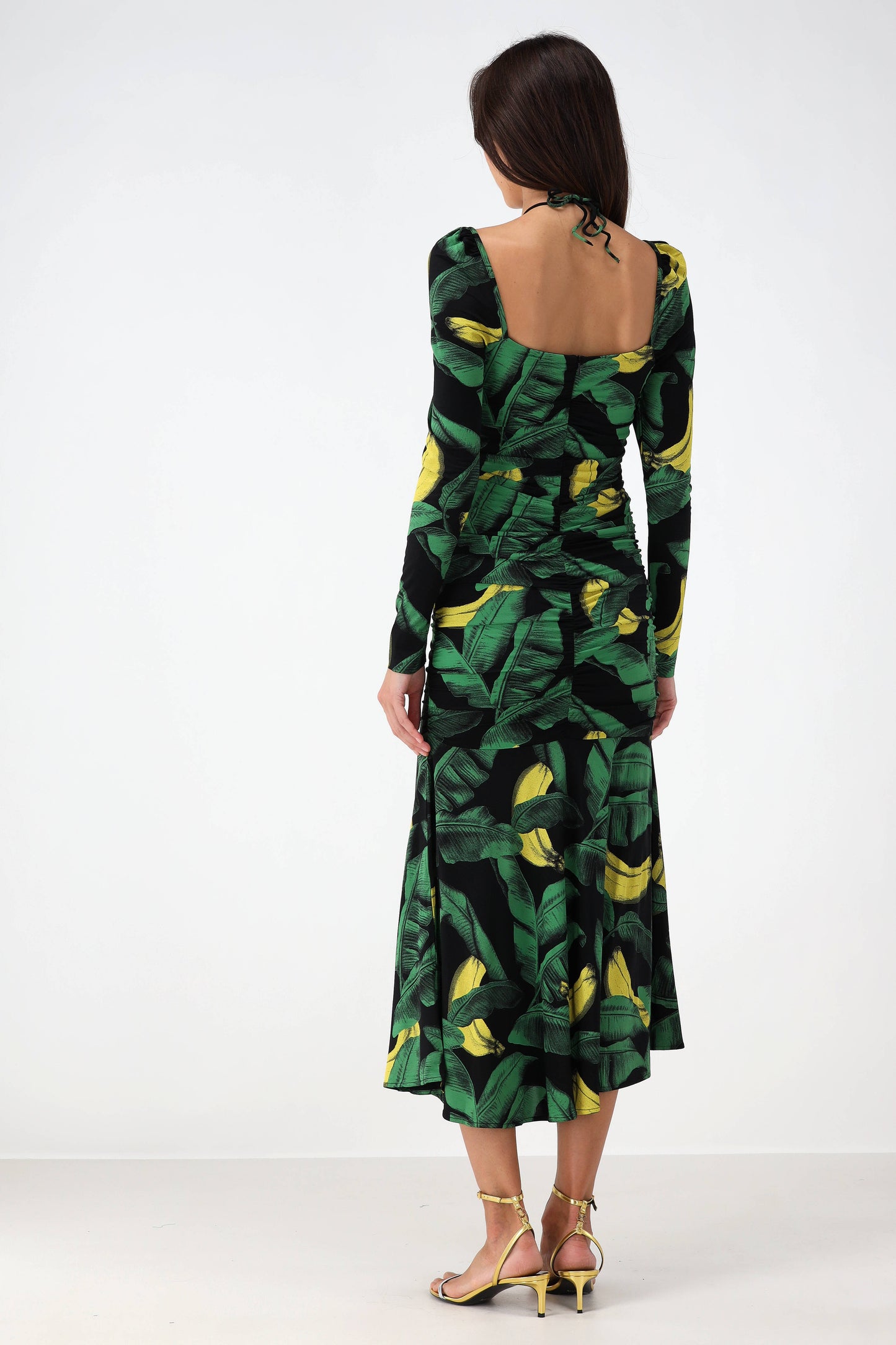 Kleid Printed Drapy in SchwarzGanni - Anita Hass