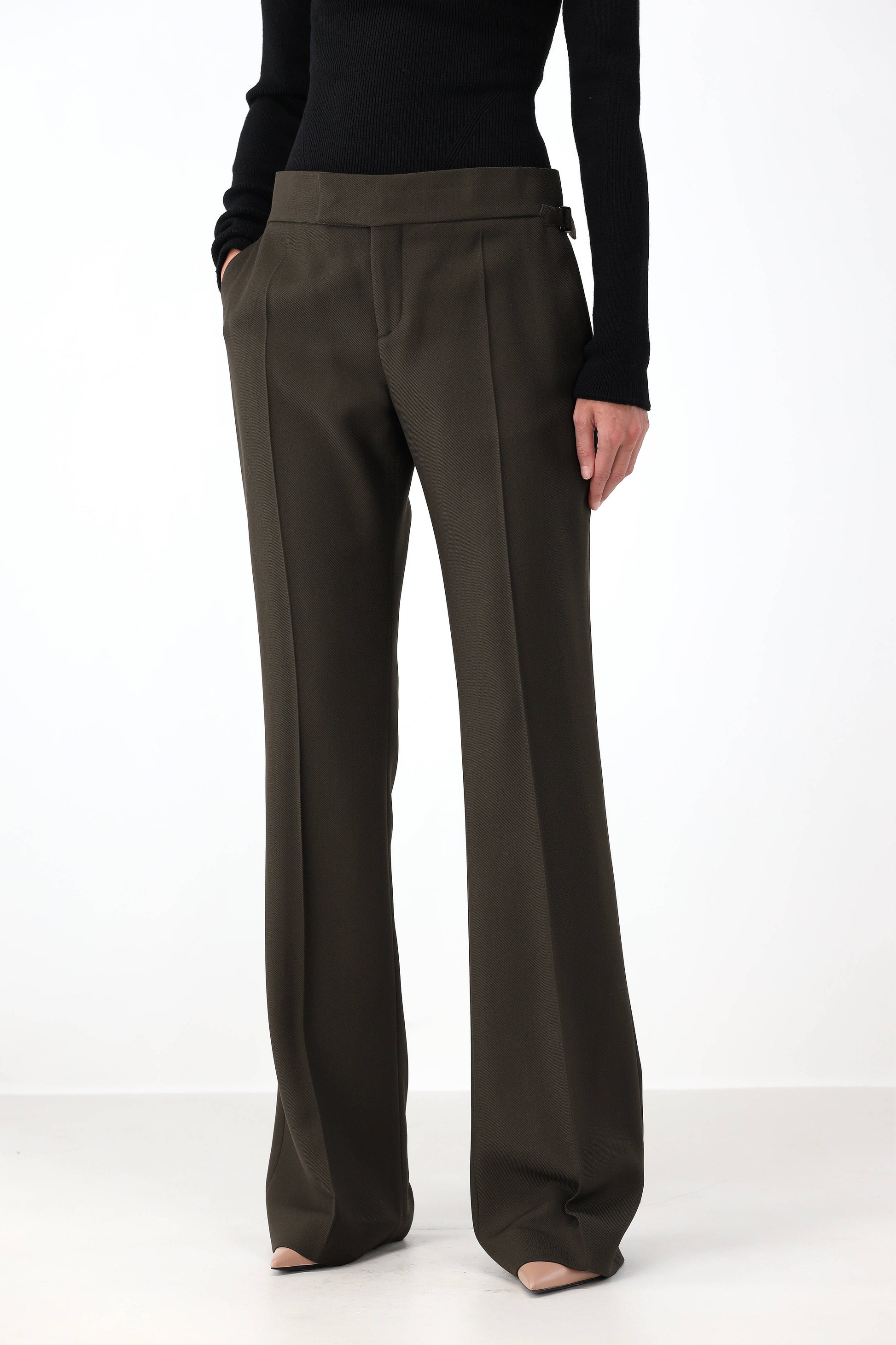 Hose Flared in Military GreenTom Ford - Anita Hass