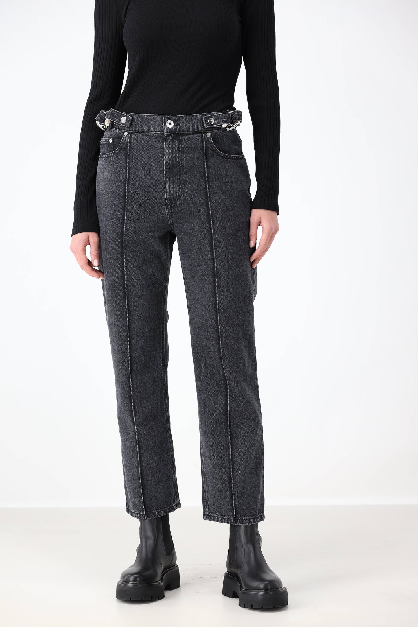 Jeans Chain Link in SchwarzJW Anderson - Anita Hass