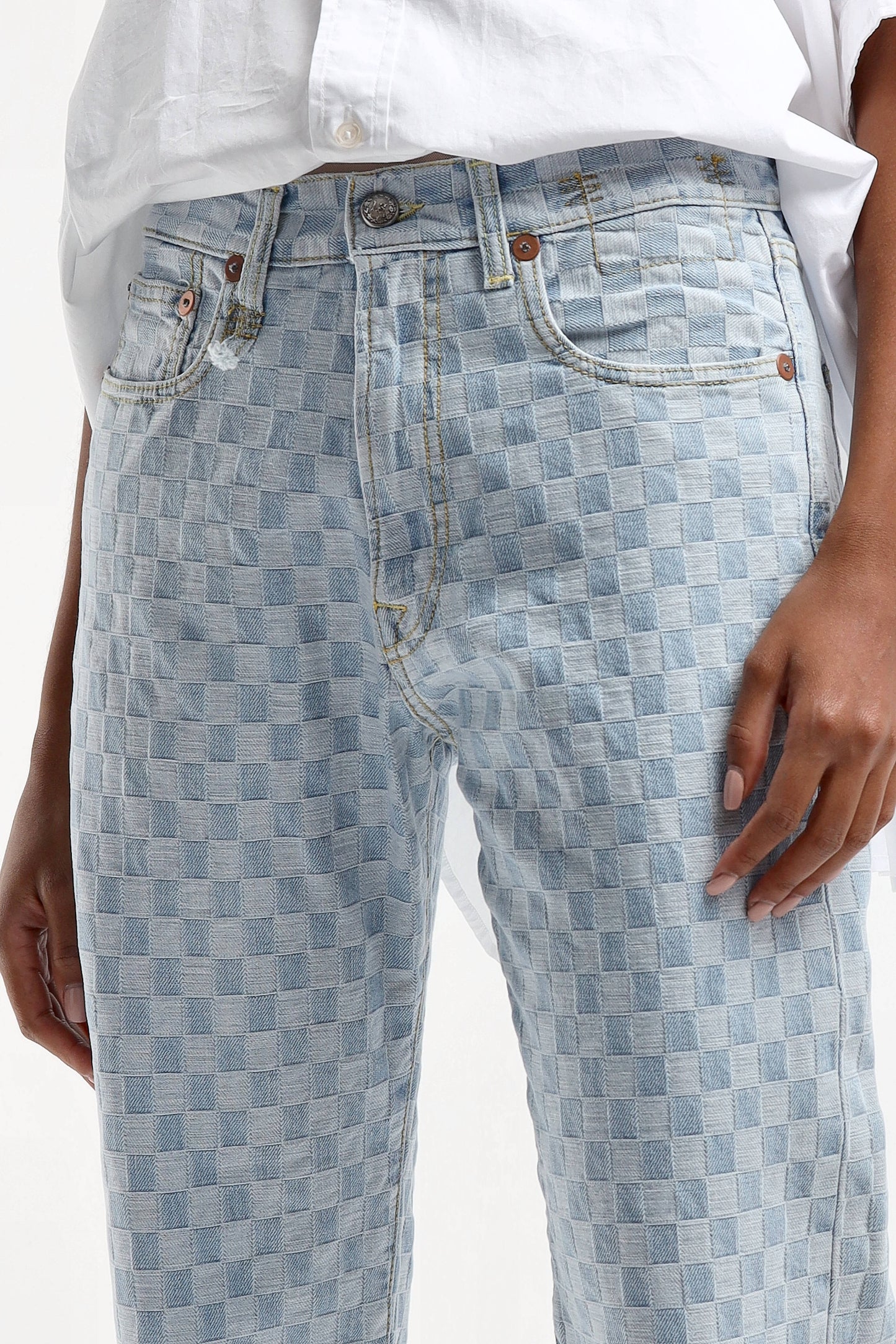 Jeans Boyfriend in CheckeredR13 - Anita Hass