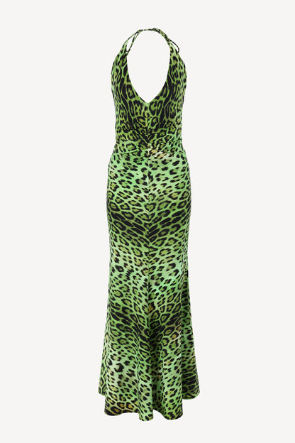 Neckholder-Kleid Jaguar in LimeRoberto Cavalli - Anita Hass