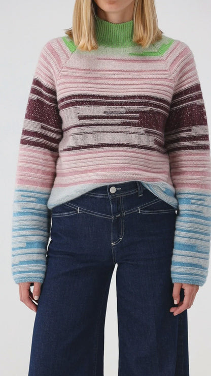 Sweater Mix n Marl in Rosette Stripes