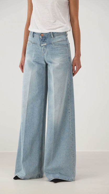 Jeans Flared-X in Light Blue