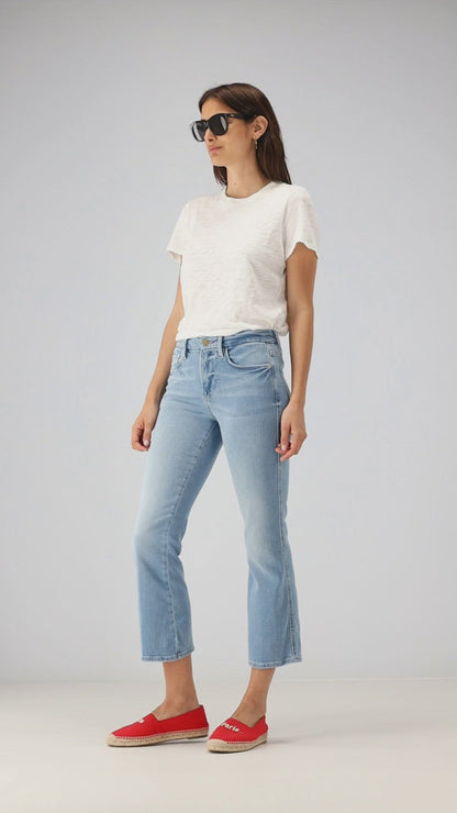 Jeans Le Crop Mini Boot in Tropic