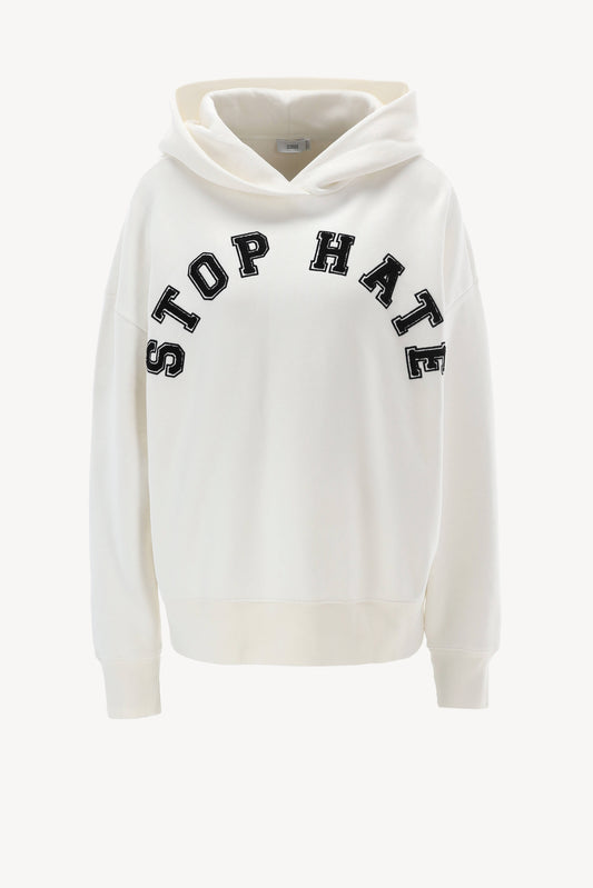 Hoodie Stop Hate in IvoryClosed - Anita Hass