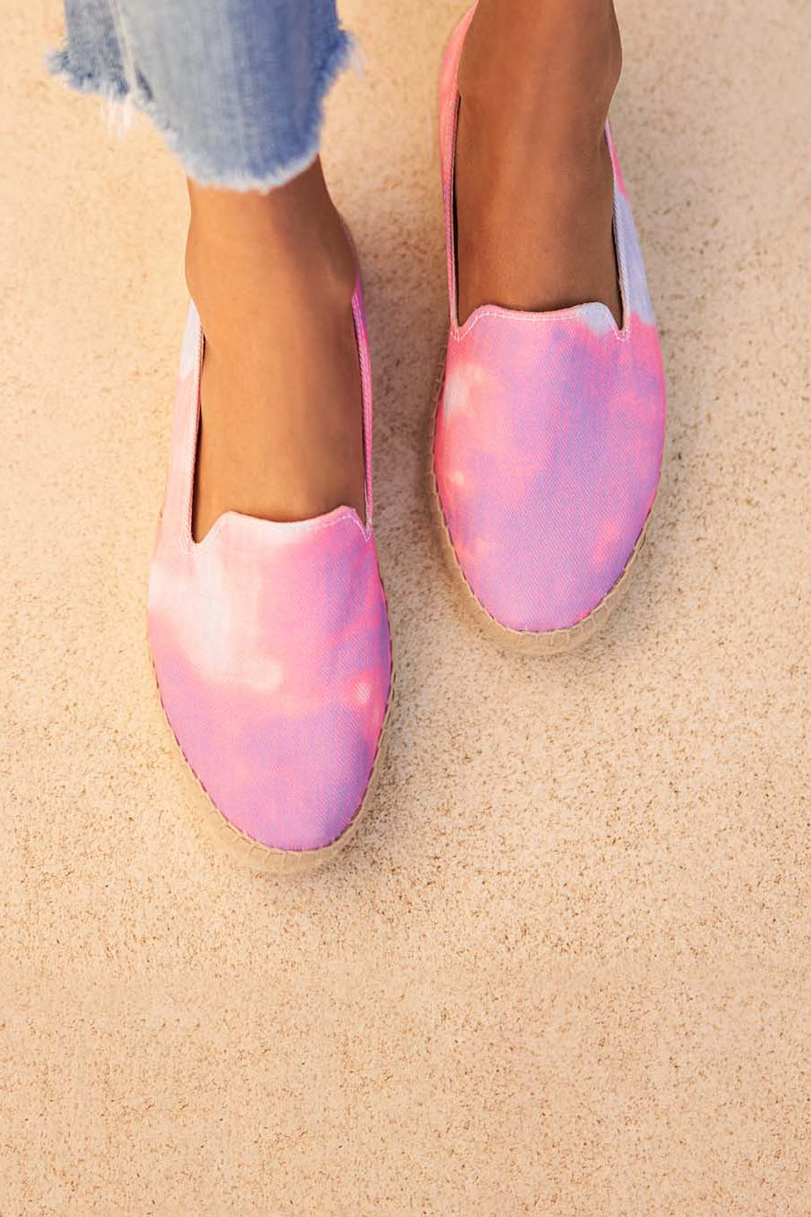 Slipper in Tie Dye Peony Manebi