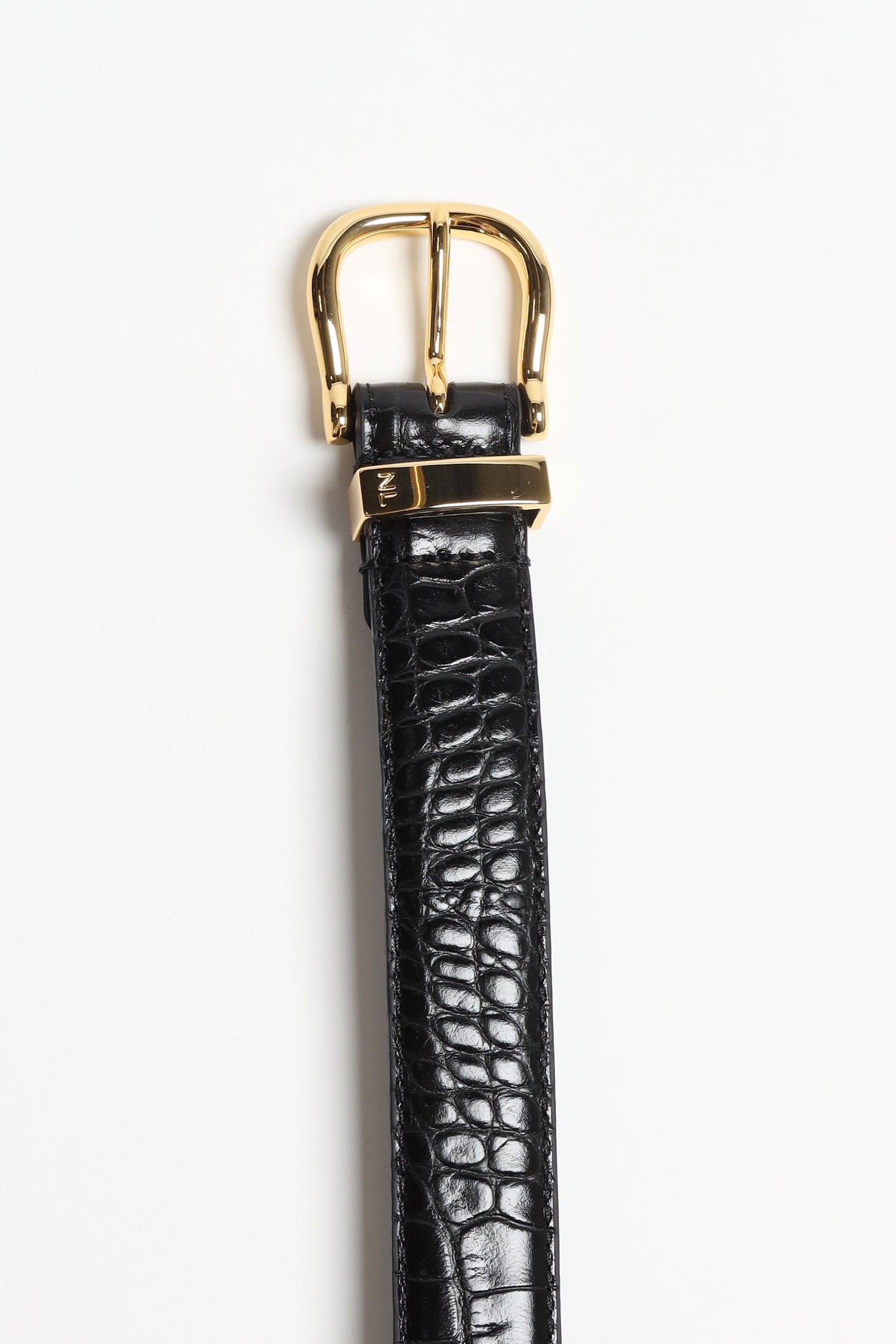 Gürtel Louise Croc in Schwarz Nili Lotan
