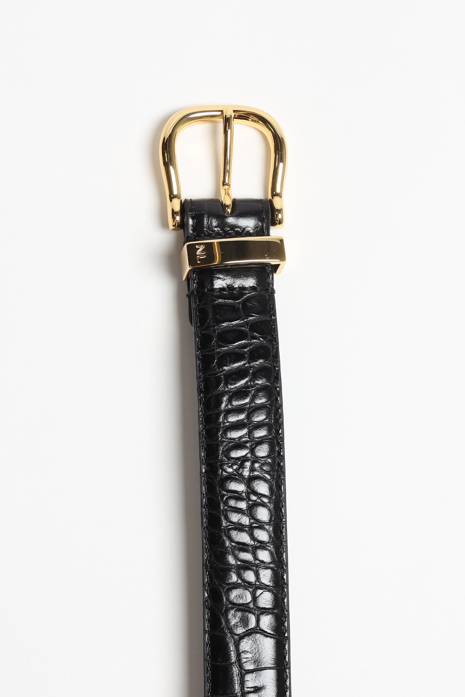 Gürtel Louise Croc in Schwarz Nili Lotan