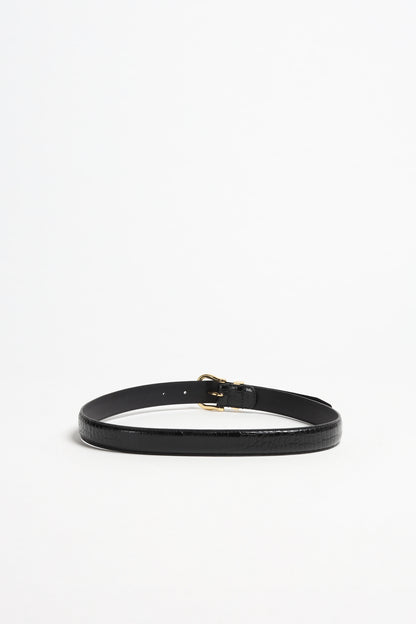 Gürtel Louise Croc in Schwarz Nili Lotan