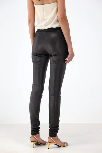 Lederhose Carolyn in Noir Stouls