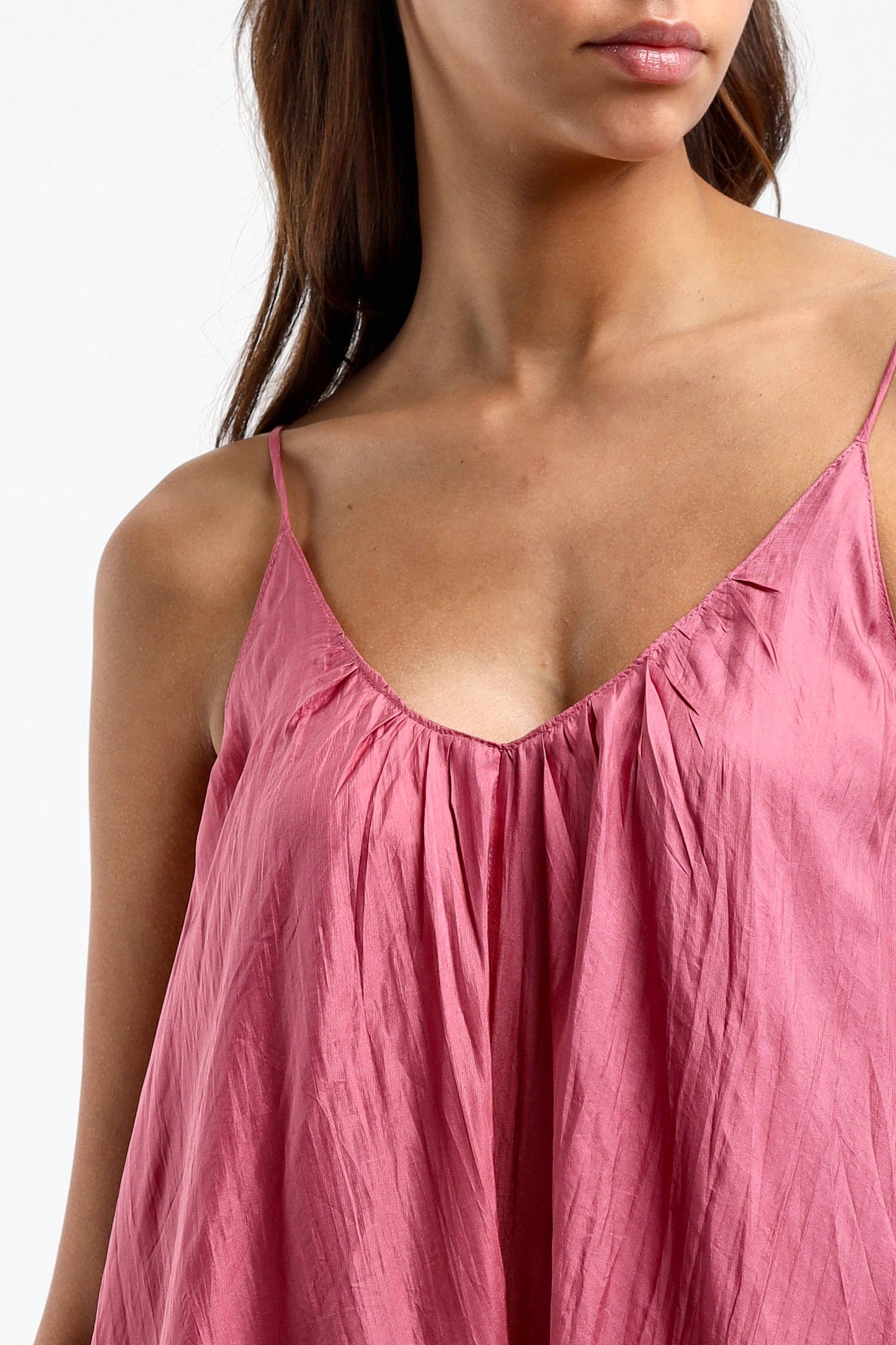 Seidenkleid Merrylin Maxi in Pink The Rose Ibiza